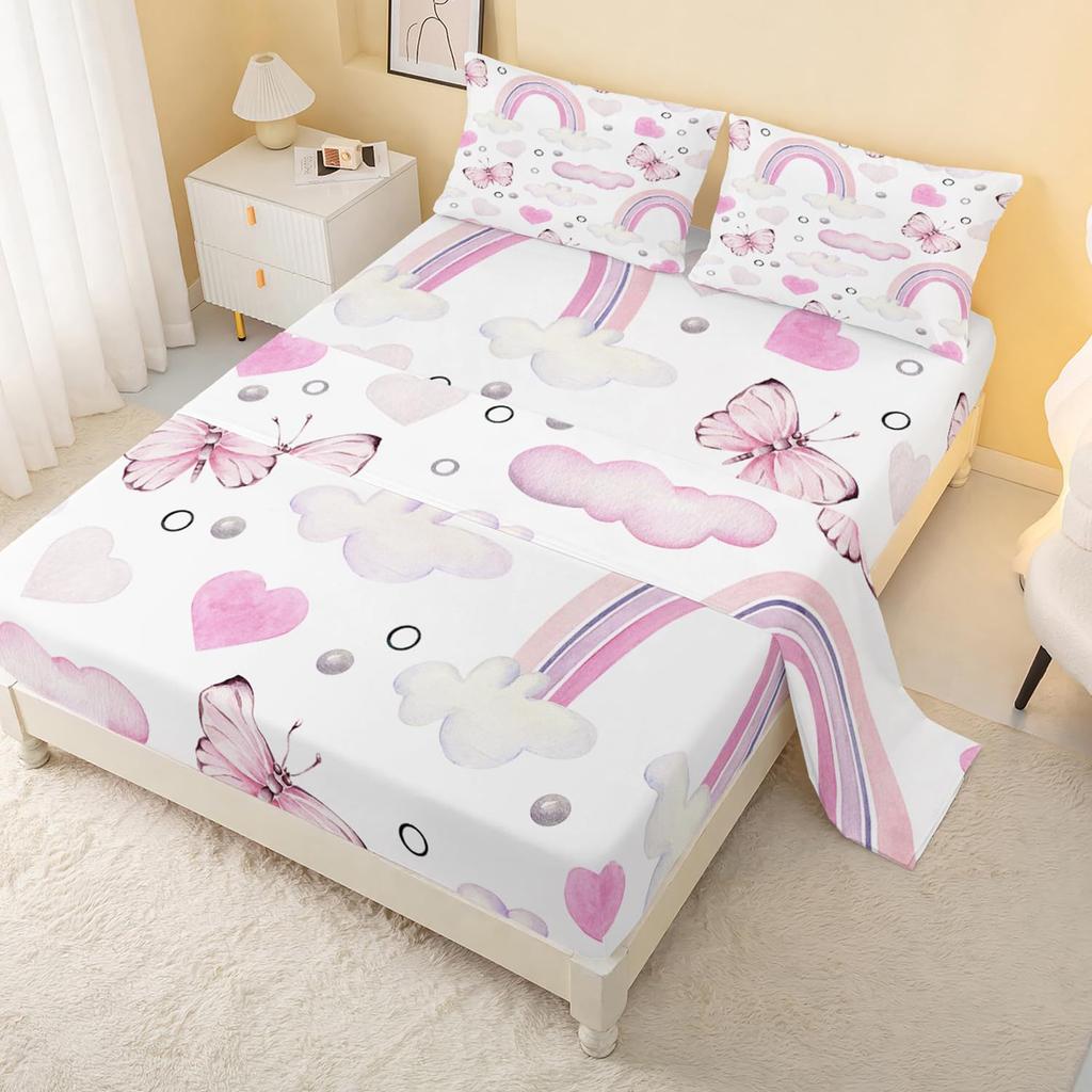 Ocean Turtle Unicorn Pattern Sheet Four-piece Bedding Set Bedroom Dormitory Bedding Decoration