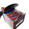Plastic Expandable Filing Box Rainbow Art Supplies Folder Portable File Folder Organizer  School