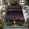 Ac Milan Customizable Name Floor Rug Office Rug Suitable for Bedrooms Balcony Foyer Kitchen Anti-slip Rug Office home decor