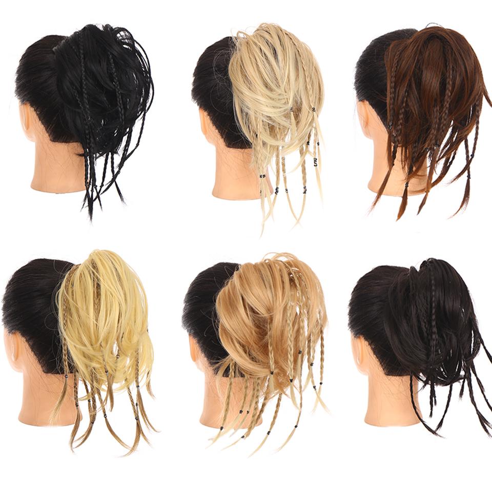 Chignon con trecce sintetiche disordinate e chignon con piccoli elastici  per capelli intrecciati, avvolgono l'estensione della coda di cavallo per  le donne naturali – acquista a prezzi convenienti sul marketplace Joom, image size:960x960