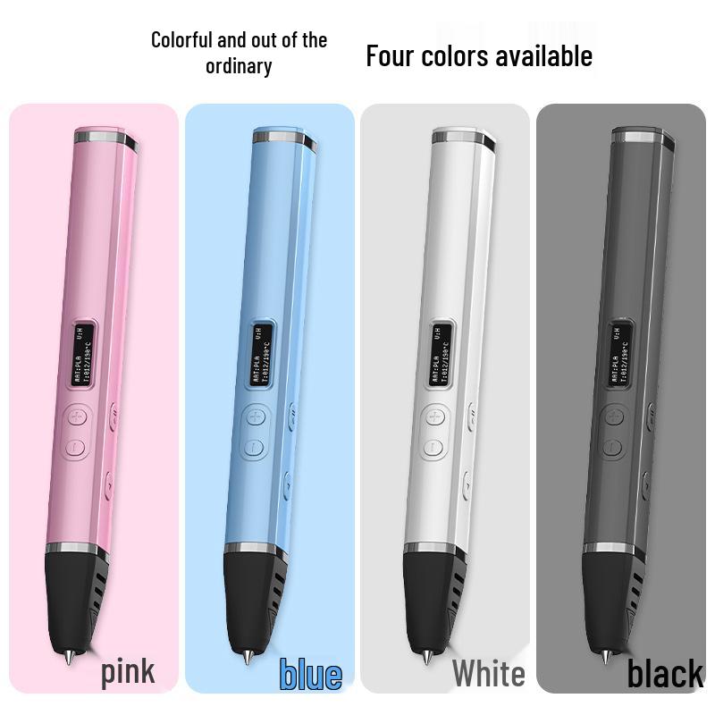 3D Printing Pen with Display, Detachable High-Temperature PLA for Educational and DIY Projects