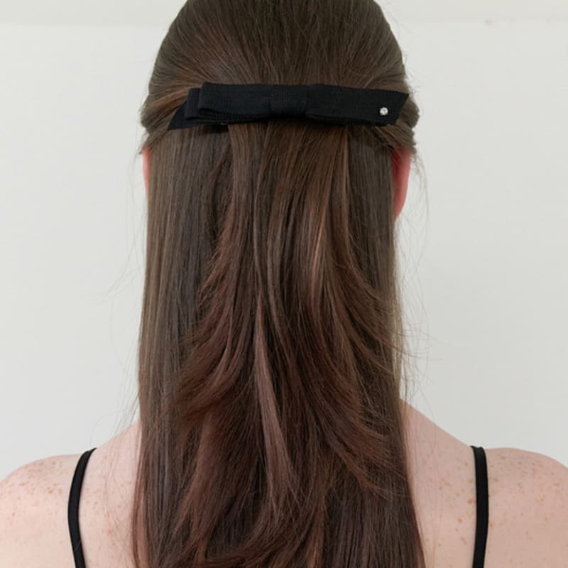 

KINDABABY classic middle ribbon pin - black black