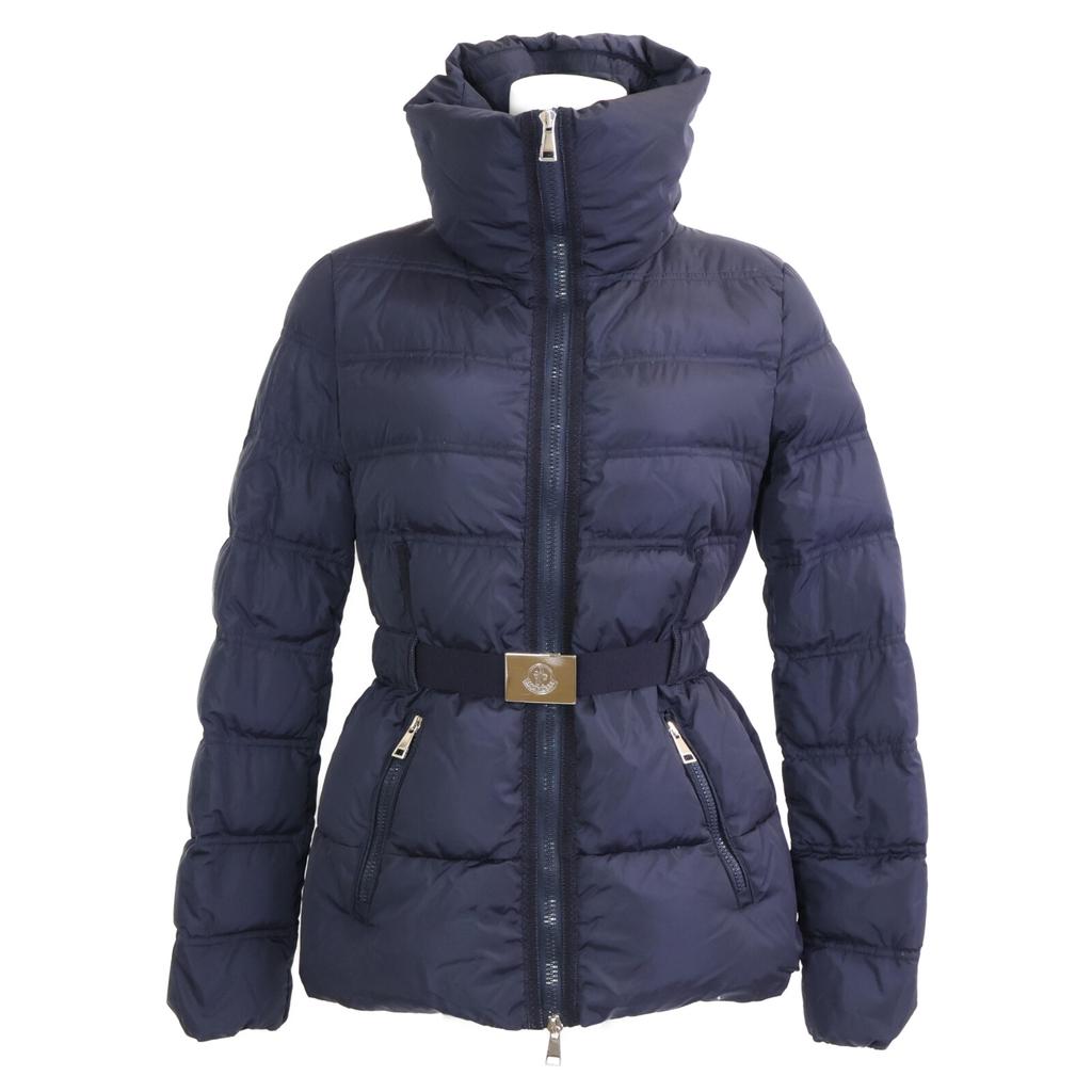 Moncler Authentic ALOUETTE Belted Down Jacket Jacket 0 NavyUsed
