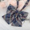 Jk Japanese Plaid Korean Version Of Collar Flower Graduate Female Collar Flower College Wind Streamer Jk Bow Shirt Accessories Sailor Suit