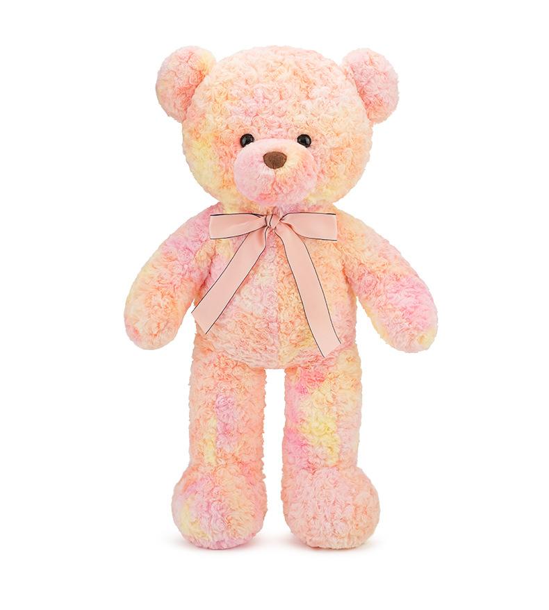 

Плюшевая игрушка мишка с разноцветной лентой, подушка, набитая ПП-хлопком, детский подарок Yelloe,80cm/31.50in