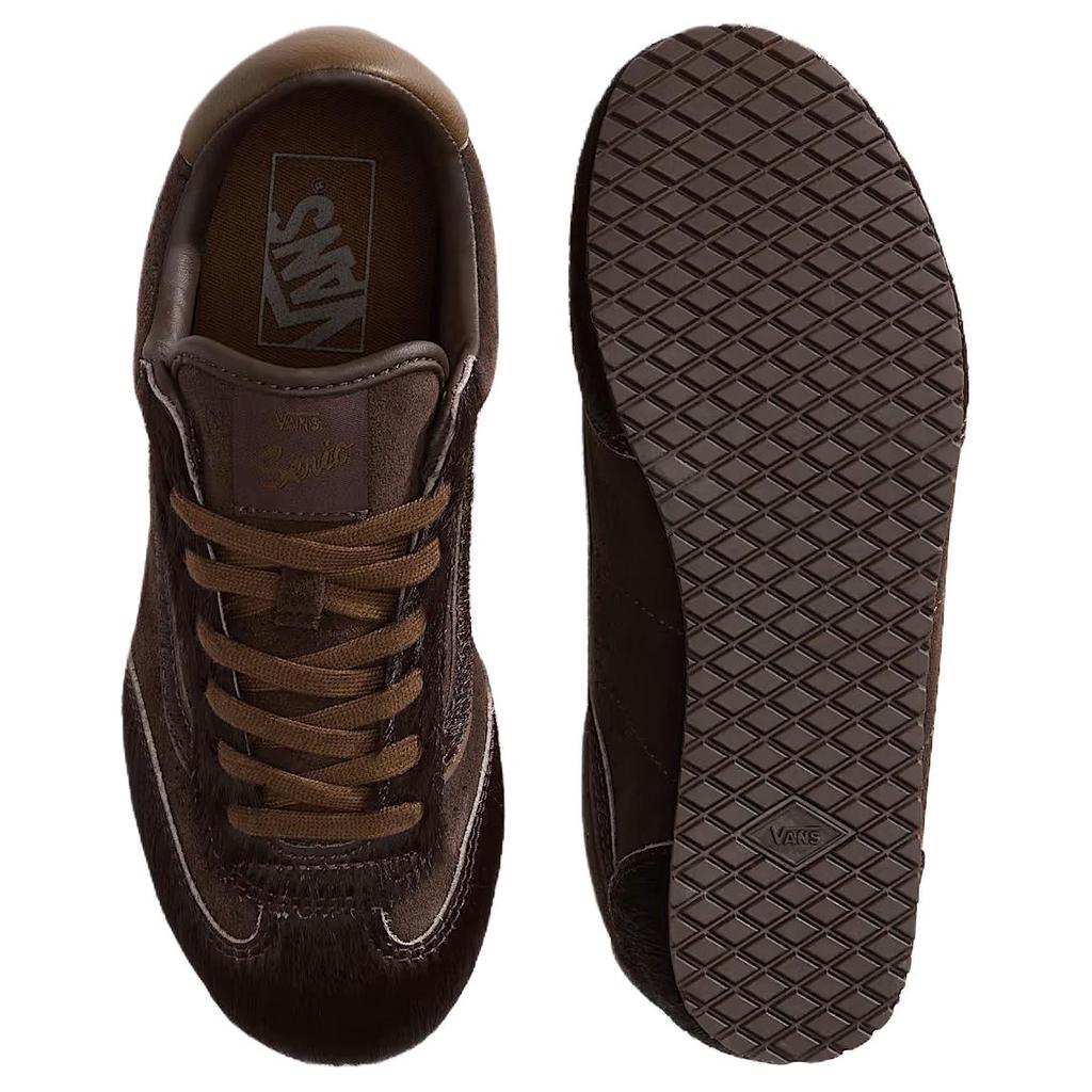 Vans Super Lowpro Pony Hair Comfortable Casual Shoes Unisex sneaker Brown VN000D83BRO
