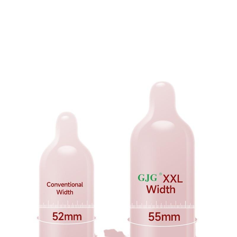 GJG 55mm Large Condoms: European & American Style, 3-Pack