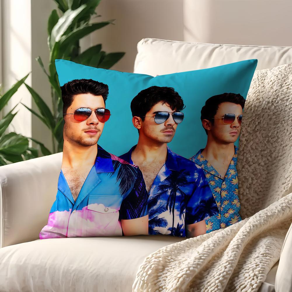 Band JJonas BBrothers Cool Cushion Cover For Pillow Printing Sofa Decoration Home Car Room Coffee Shop Office NordicSimplicity