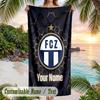 Asciugamano da Spiaggia Stampa FC Zürich Nome Personalizzato Testo Asciugamano Morbido per Piscina