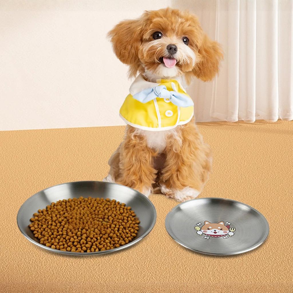 Tigela de Aço Inoxidável para Pet Não Alimentador para Cão de Raça Pequena