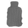 Hot Water Bag Rubber Explosionproof Water Injected Hand Warming Bag with   Knit Hand Insert Cover Large