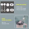 6pcs Silicone Spill Stopper For 30oz/40oz Tumblers Universal Anti-Splash Straw Cover For Tumblers Straw