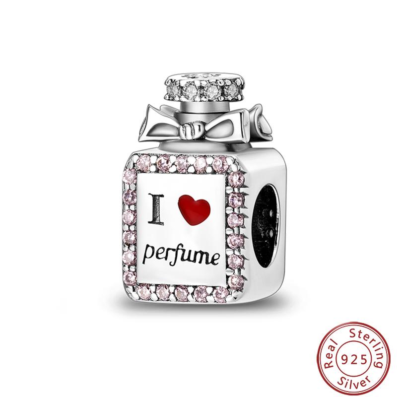 Copper Perfume Bottle High Heels Princess Dress Fashion Romantic Charms Beads 3Mm Diy Fine Jewelry Making