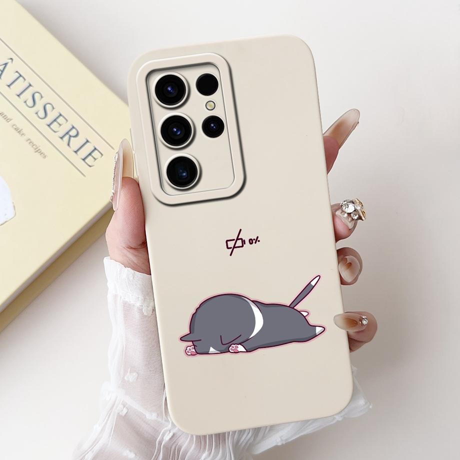 Cool Soft Silicone Case For Samsung Galaxy S24 / S24Plus / S24Ultra / S24 FE Phone Case Shockproof Matte Back Cover S24+ Funda