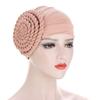 two-color trendy India turban bonnet arab wrap head scarf ready to wear hijab hat muslim headdress woman Inner hijab caps