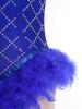Body da Donna Scintillante con Strass e Piume Scollo a V Profonda Spalline Sottili Regolabili Body con Spalline Incrociate Schiena Scoperta per Nightclub Festa Spettacolo sul Palco