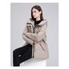Women S Mid Length Hooded Padded Cotton Coat Slim Fit Casual Outerwear