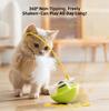 Self Play Tumbler Cat Toy, Feather Wand Catnip Rolling Ball Puzzle Design for Kitten Adult Cats Indoor Interactive Play