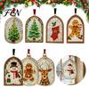 Acrylic Sun Catcher Christmas Sea Glass Catcher, Hanging Ornament for Garden Holiday Home Decor, Festive Window Wall Decoration