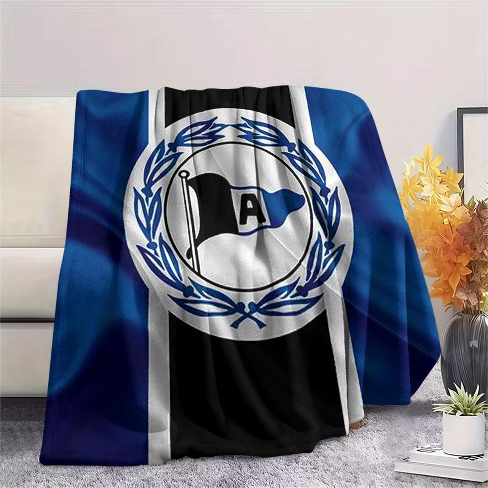 1PC DSC Arminia Bielefeld Patterned Flannel Blanket Suitable For All Seasons for Home Decor Warmth and Comfort Gifts Holiday Present