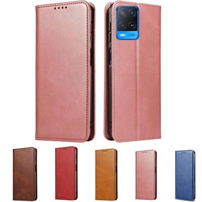 Bőr pénztárcás tok Oppo A53 2020 A53S A54 A54S A55 A55S A56S A57 2016 A57S A57E A58 A58X A59 A72 A73S 4G 5G 2022 Flip Cover-hez
