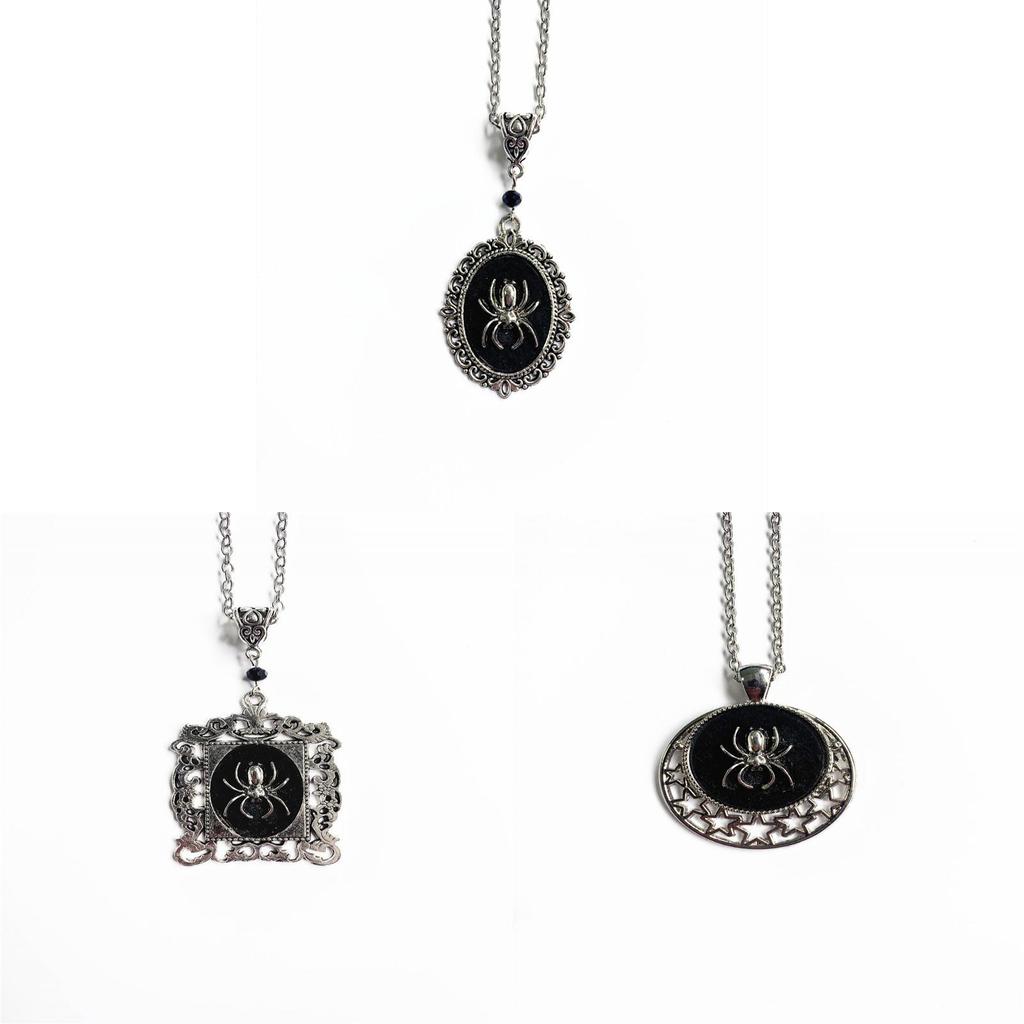 Spider Jewelry Necklace Gothic Pendant Alloy Chain For Men Women