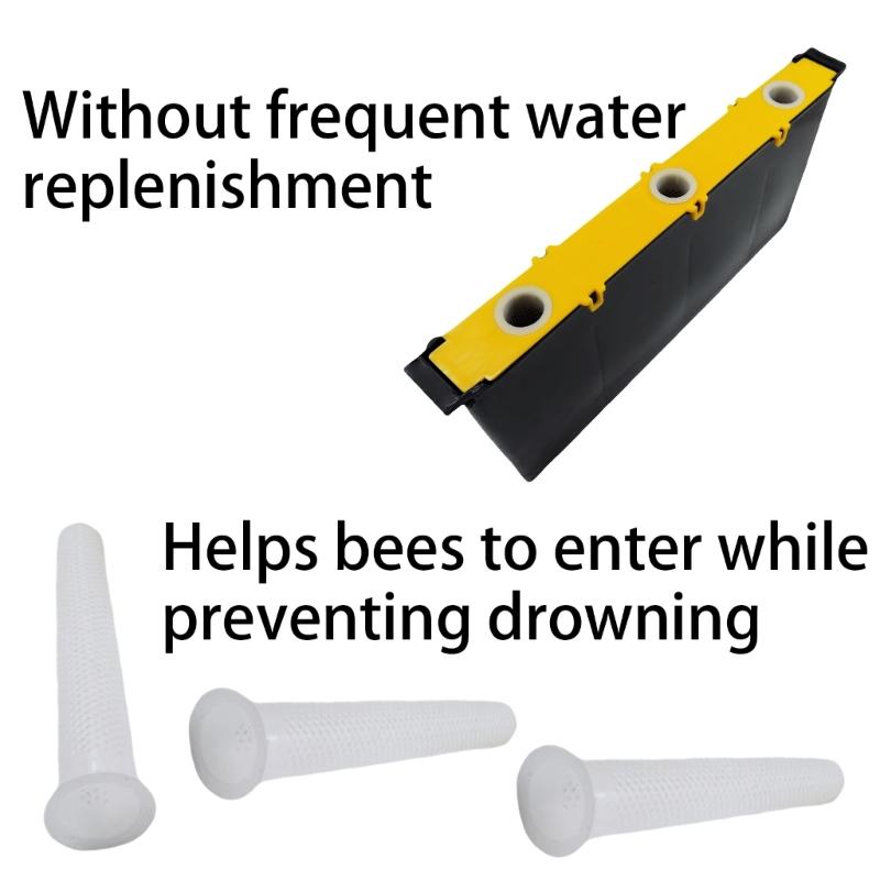 Bees Feeder Plastic Inside Honeycomb Water Feeder Bees Drinking Device Plastic Texture Suitable for Prevent Bees Drowning