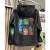 Jacket Men's Spring and Autumn New Loose Fat Jacket Hooded Jacket Slimming