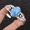 Owyhee Blue Opal Gemstone Bangle 925 Sterling Silver Bangle Handmade Adjustable Cuff Bracelet Latest Design Bangle Silver Jewelry For Gifts