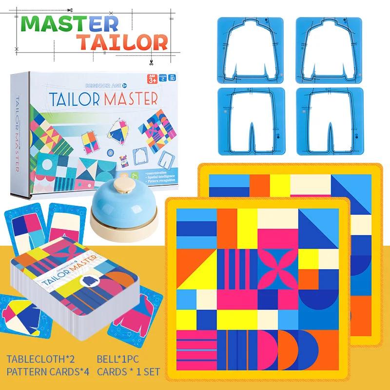 

Tailor Master Battle Game Kids Toy Color Shape Matching Logical Thinking Board Games Interactive Montessori Educational Toys
