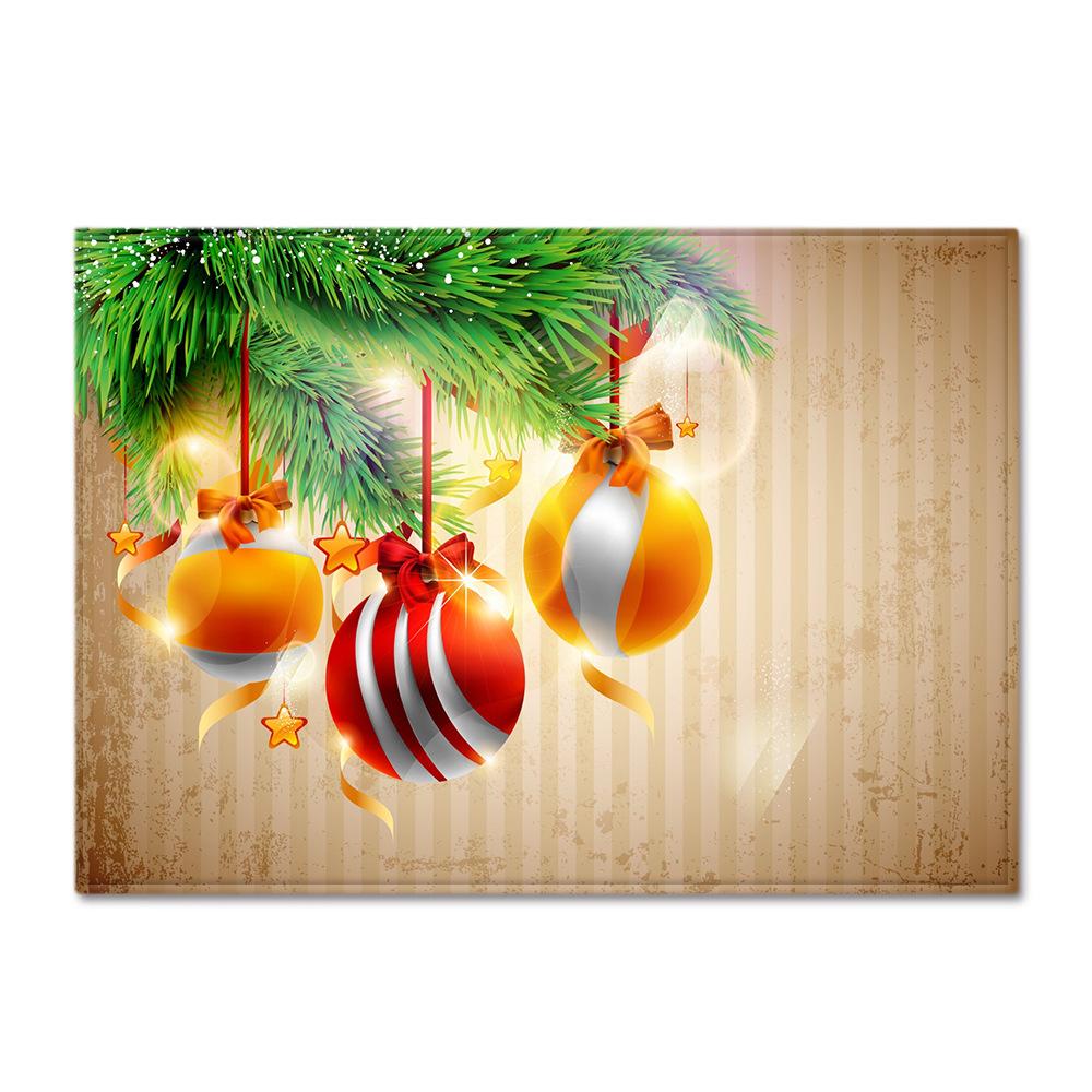 

Коврик для гостиной с рождественской елкой, Рождественский ковер для спальни, Детские игровые 3D-ковры, Декор на Рождество из пены с памятью, Кухонный коврик, Напольный коврик 40x60cm