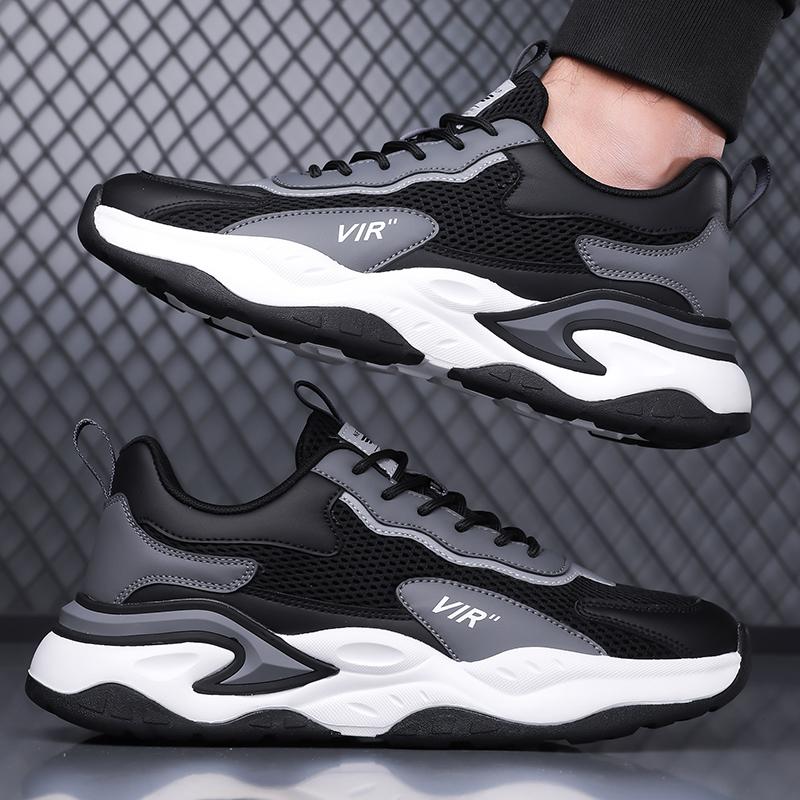 Men Multi Variant Sport Sneakers Mesh PU and Fleece Lined Shoes Sizes 38-46 for Walking Travel Training Commuting and Daily Wear