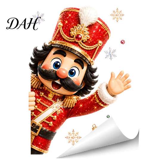 Glue Free Glass Film Christmas Static Window Clings, Removable Decals, Snowman Santa Reindeer Nutcracker Transparent Decorative Stickers with
