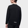 Fila Logo Letter Print Crew Neck Pullover Casual Knit American Vintage Long Sleeve T-Shirt Men Tops Black F11M319218F-BK