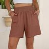 2026 Spring/Summer Women's High-Waisted Floral A-Line Casual Shorts - European Style, Versatile Vacation Wear