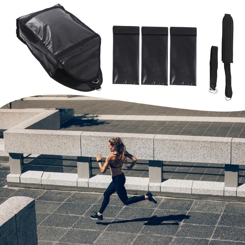 Weight Sled Trainer Sandbag Sled Trainer Resistance Sled Trainer for Sprinter Speed Training with 3 Weight Sandbags