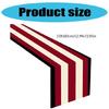 Vintage Flag Table Runner for Independence Day Slip-Proof Linen Fabric Tablecloth for Dinning and Elegant Table Setting