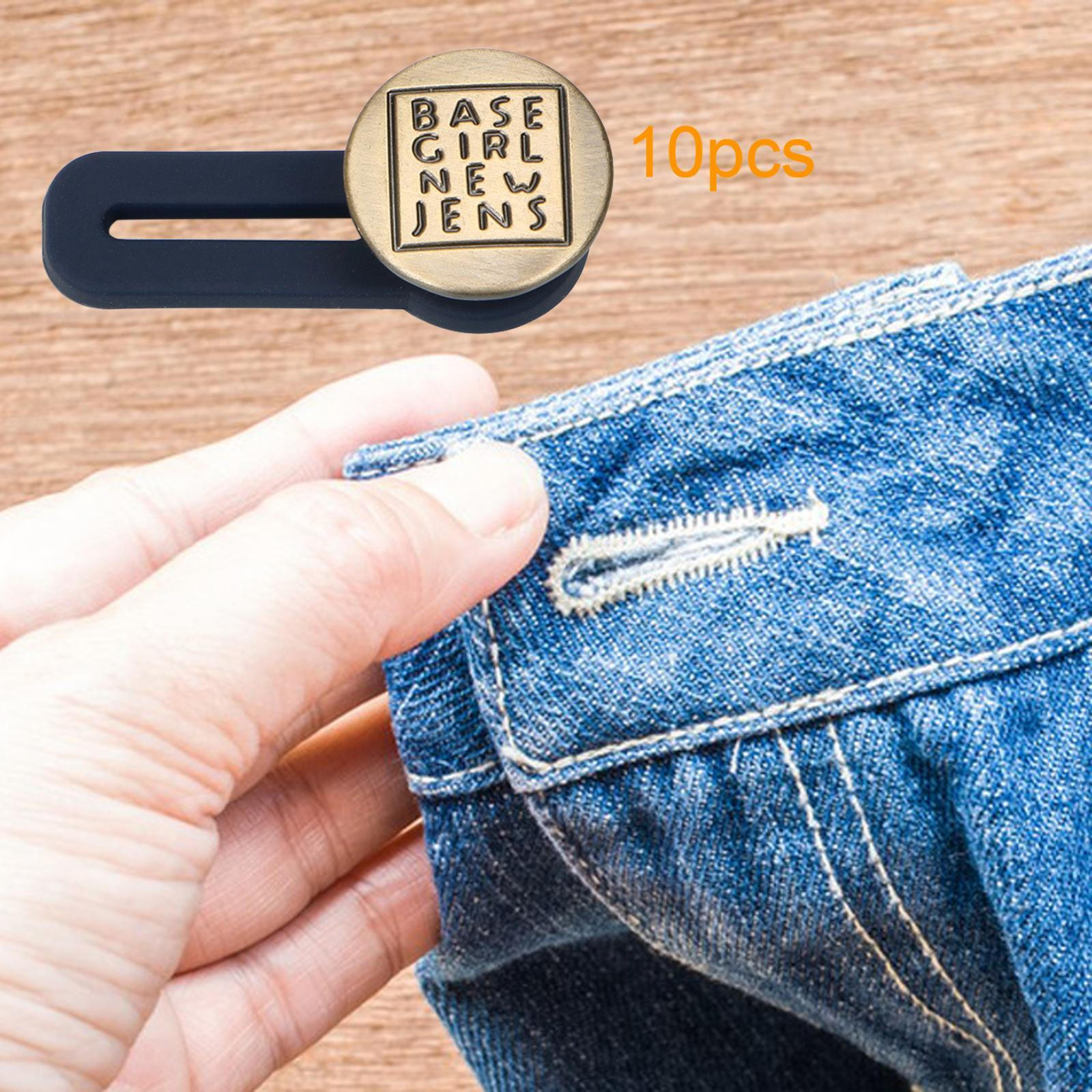 

10 шт. Джинсовый удлинитель, пуговицы, расширитель талии, съемный мгновенный пояс без шитья Style B
