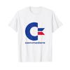 COMMODORE C64 Retro Computer T-Shirt Vintage Gaming Geek Tee with Blue and Red Capital Lettering Logo