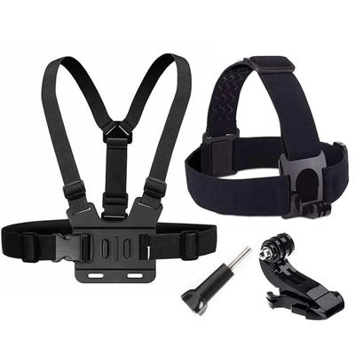 Brust-Kopfgurt-Gürtel für GoPro Hero 11 10 9 8 7 Action-Kamera Xiaomi Yi 4K Sjcam Sj4000 Insta360 Zubehör mit J-Haken-Halterung