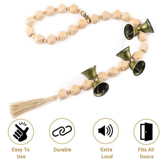 Dog Pet Doorbell Hand Woven Length Adjustable Quick Accurate Communication Door Potty