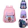 Lovely And Practical Capybara Design Nylon Kids Backpack For School With Adjustable Shoulder Straps