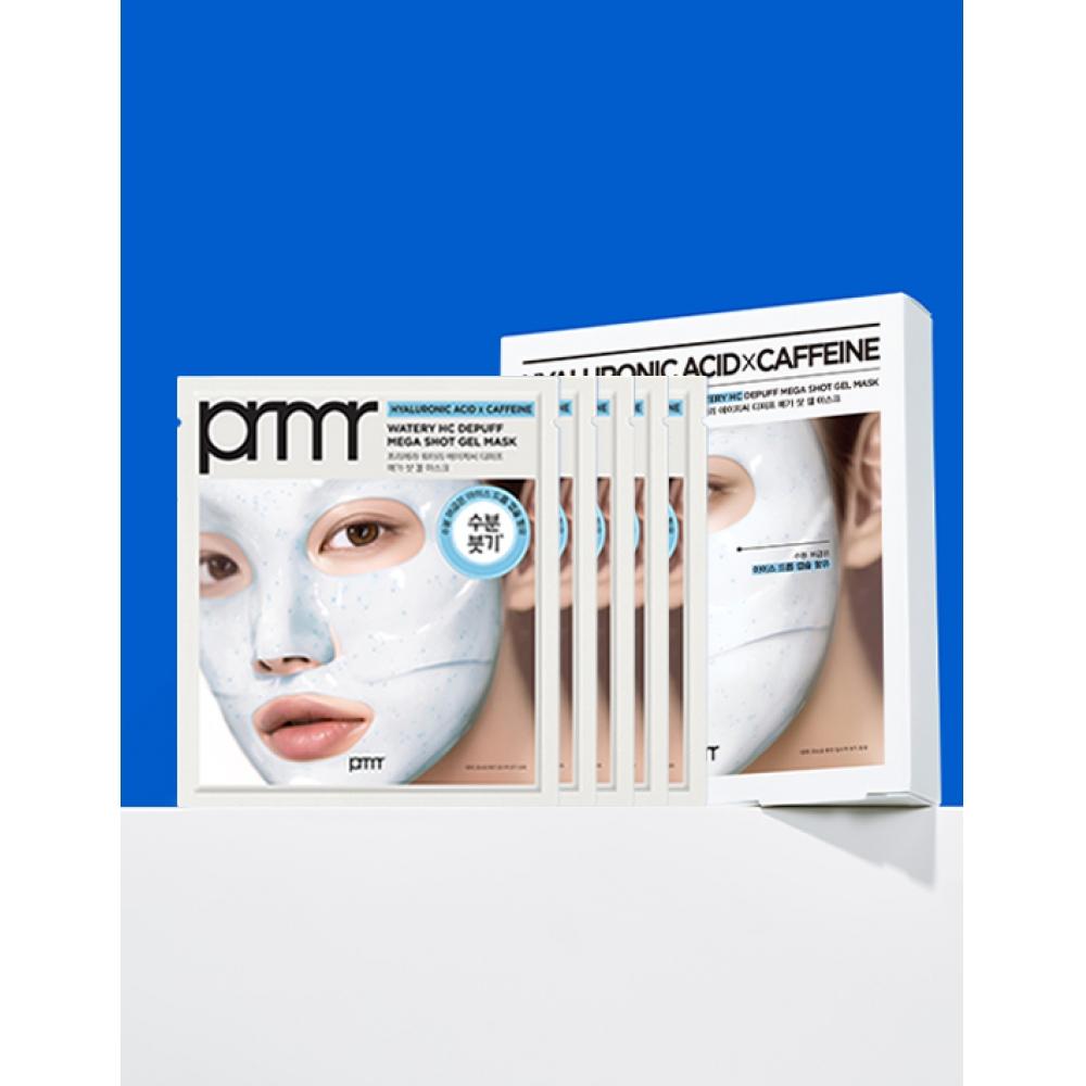 Primera Watery Hc Depuff Megashot Gel Mask Set 36g 5 Sheets