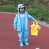 Chao Ta Tong Kids' Waterproof Full-Body Raincoat with Suspenders for Kindergarten Outdoor Play