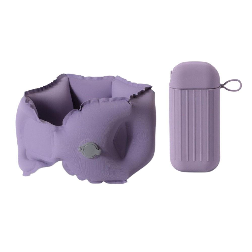 Breathable Inflatable Travel Pillow Comfortable Ring Neck Pillow Mini U-shaped Neck Pillow  Travel