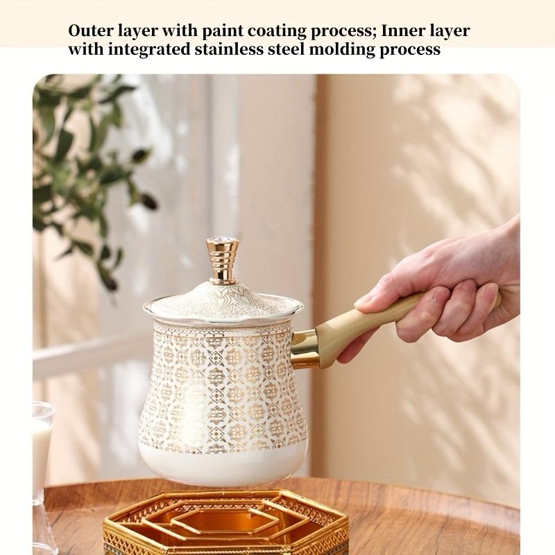 550ml Vintage Tea Pot Coffeeware Maker for Tea Chocolate Butter Milk Essential for Coffee Bar Accessories Kitchen Decoration