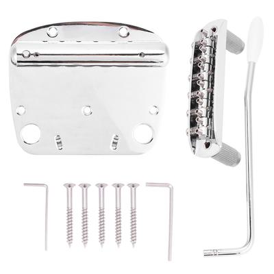 Tremolo Vibrato?Tailpiece Bridge Set for Mustang Guitar Replacement Parts