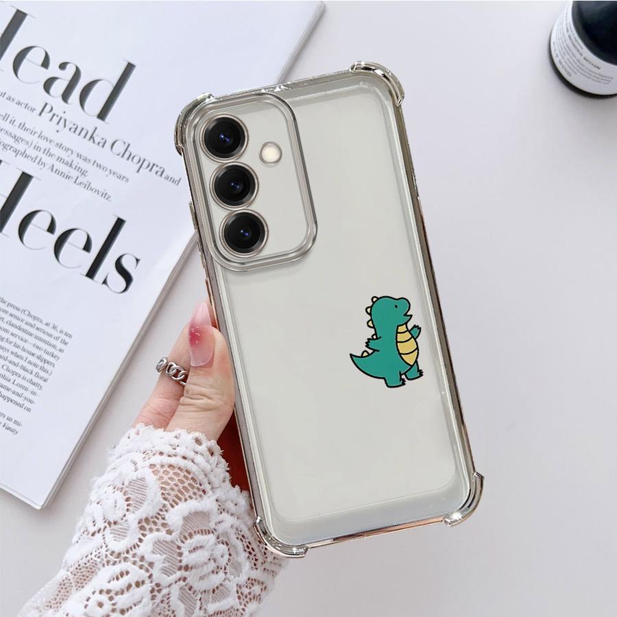

Cartoon Couple Dinosaur Clear Cover Case for Samsung Galaxy A21s A33 A25 A24 A26 A16 A15 A52 A17 A13 A35 A36 Galaxy A33 5G