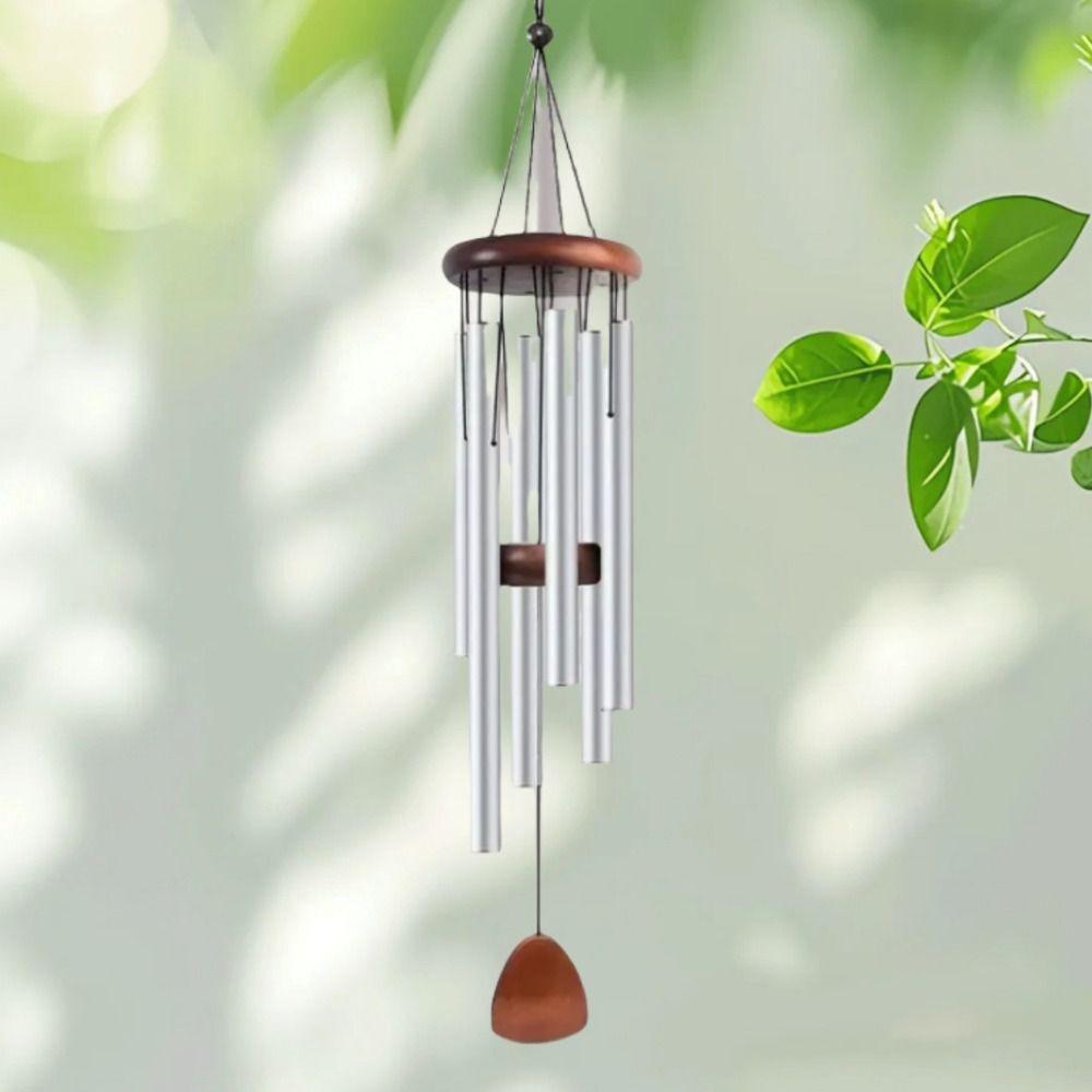 6 Tubes Serenity Wind Bell Large Wind Bell Pendant Wall Hanging Bells  Yard Balcony Porch