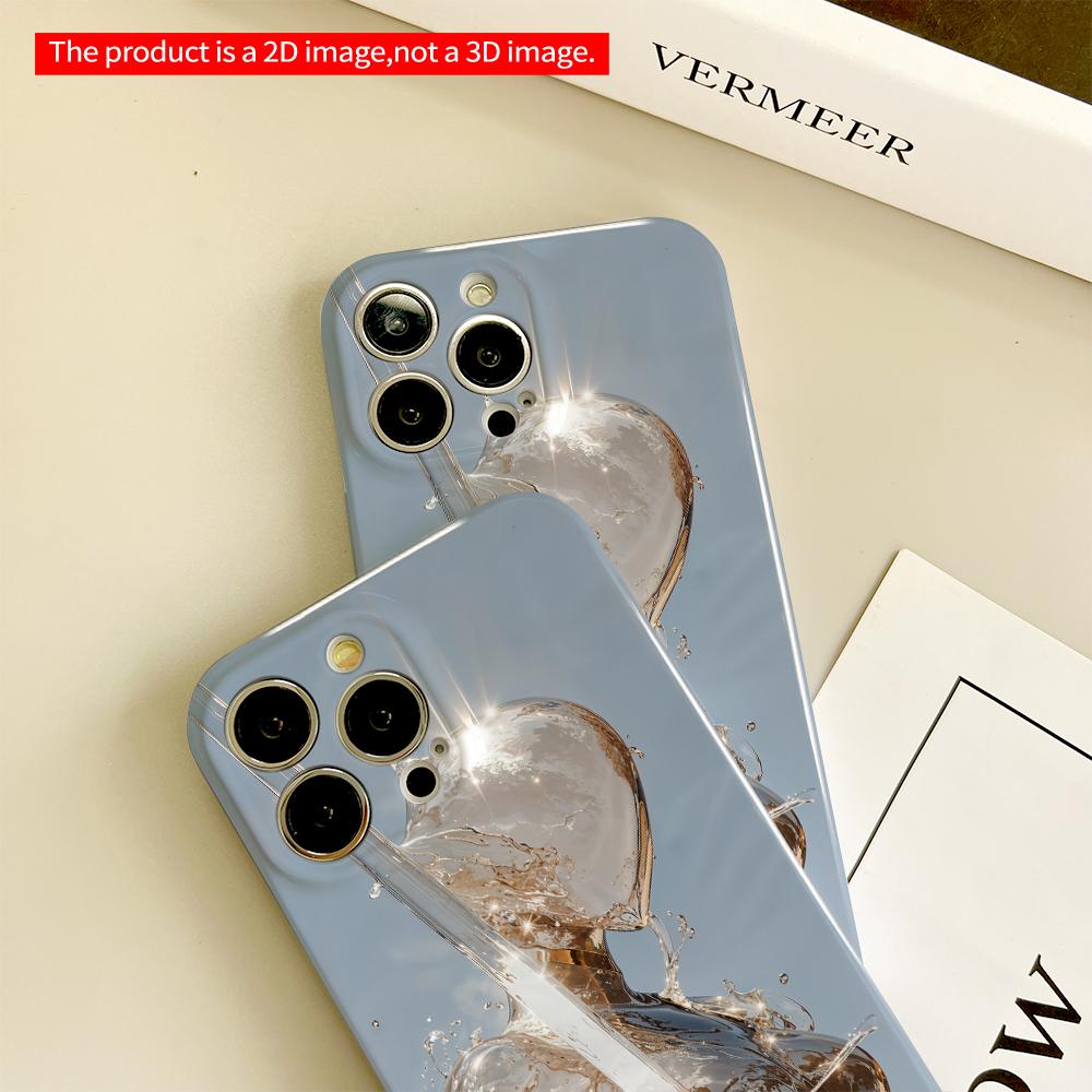2DFlat Liquid Gold Warrior in Motion All inclusive film hard phone case, compatible with iPhone 18 Pro Max 17 16 15 14 13 12 11